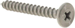 Buildex - #10 Pancake Head Phillips Sheet Metal Screw - Steel, 1-1/2" Length Under Head - Industrial Tool & Supply