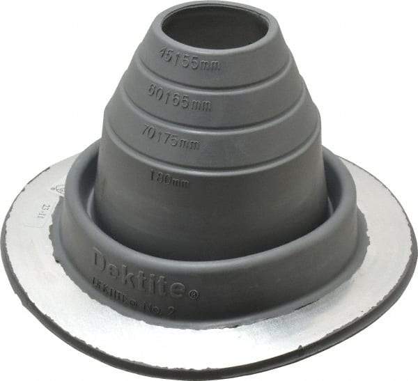 ITW Buildex - Metal Roof Flashing for 1-3/4 to 3-3/4" Pipe - 250°F Max Working Temp - Industrial Tool & Supply