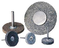 Superior Abrasives - 3" Diam, 1" Face Width, 1/4" Center Hole, Fine Grade, Aluminum Oxide Deburring Wheel - Aluminum Oxide Material, Fine Grade - Industrial Tool & Supply