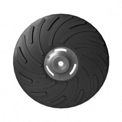 Norton - 7" Diam Locking Nut Disc Backing Pad - Medium Density, 8,600 RPM - Industrial Tool & Supply