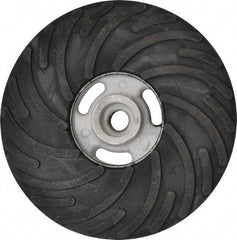 Norton - 7" Diam Locking Nut Disc Backing Pad - Hard Density, 8,600 RPM - Industrial Tool & Supply