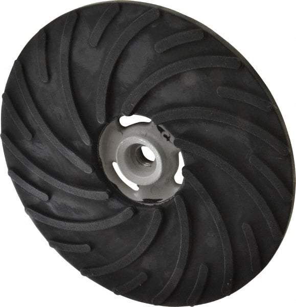 Norton - 9" Diam Locking Nut Disc Backing Pad - Medium Density, 6,600 RPM - Industrial Tool & Supply