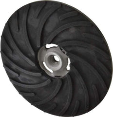 Norton - 9" Diam Locking Nut Disc Backing Pad - Medium Density, 6,600 RPM - Industrial Tool & Supply