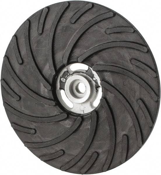 Norton - 9" Diam Locking Nut Disc Backing Pad - Hard Density, 6,600 RPM - Industrial Tool & Supply