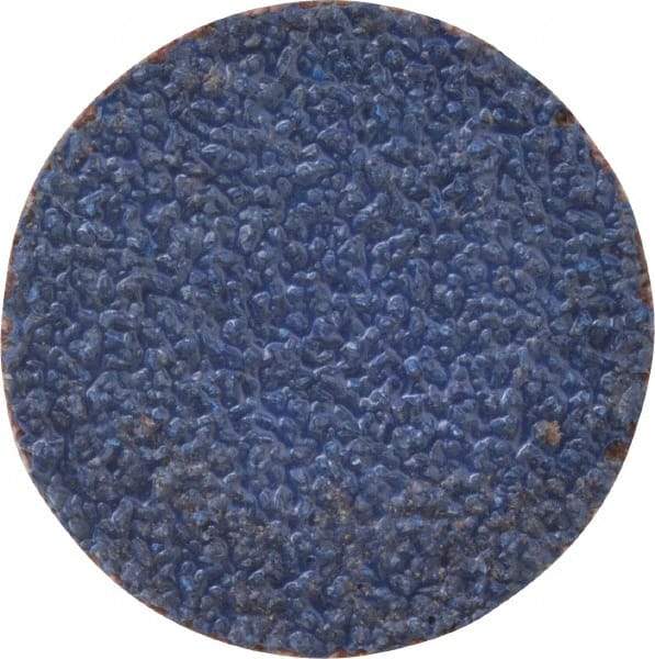 Norton - 1" Disc Diam, 60 Grit, Zirconia Alumina Quick Change Disc - Type S Attaching System, Coated, Brown, Medium Grade, R821 Series - Industrial Tool & Supply