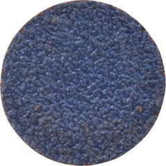 Norton - 1" Disc Diam, 60 Grit, Zirconia Alumina Quick Change Disc - Type S Attaching System, Coated, Brown, Medium Grade, R821 Series - Industrial Tool & Supply