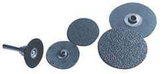 Norton - 1-1/2" Disc Diam, 50 Grit, Aluminum Oxide Quick Change Disc - Type S Attaching System, Coated, Brown, Coarse Grade, R228 Series - Industrial Tool & Supply