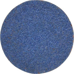 Norton - 1" Disc Diam, 80 Grit, Zirconia Alumina Quick Change Disc - Type S Attaching System, Coated, Brown, Medium Grade, R821 Series - Industrial Tool & Supply