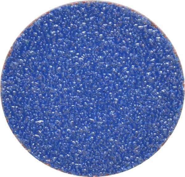 Norton - 1-1/2" Disc Diam, 60 Grit, Zirconia Alumina Quick Change Disc - Type S Attaching System, Coated, Brown, Medium Grade, R821 Series - Industrial Tool & Supply