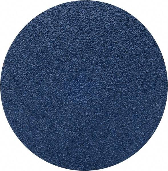 Norton - 4" Disc Diam, 50 Grit, Zirconia Alumina Quick Change Disc - Type S Attaching System, Coated, Coarse Grade, R821 Series - Industrial Tool & Supply