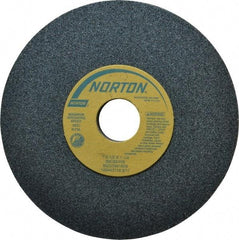 Norton - 7" Diam x 1-1/4" Hole x 1/2" Thick, I Hardness, 60 Grit Surface Grinding Wheel - Silicon Carbide, Type 1, Medium Grade, 3,600 Max RPM, Vitrified Bond, No Recess - Industrial Tool & Supply