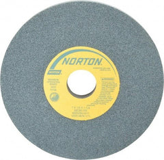Norton - 7" Diam x 1-1/4" Hole x 1/2" Thick, I Hardness, 80 Grit Surface Grinding Wheel - Silicon Carbide, Type 1, Medium Grade, 3,600 Max RPM, Vitrified Bond, No Recess - Industrial Tool & Supply