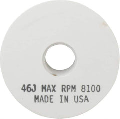 Grier Abrasives - 46 Grit Aluminum Oxide Type 1 Internal Grinding Wheel - 4" Diam x 1/2" Hole x 1/2" Thick, 8,100 Max RPM, Coarse Grade, J Hardness, Vitrified Bond - Industrial Tool & Supply