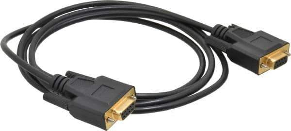 Tripp-Lite - 6' Long, DB9/DB9 Computer Cable - Black, Female x Female - Industrial Tool & Supply