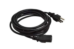 Tripp-Lite - 12' Long, NEMA 5-15P/IEC-320-C-13 Computer Cable - Black, Male x Female - Industrial Tool & Supply