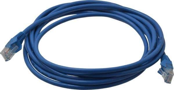 Tripp-Lite - Cat5e, 1 Wire, 350 MHz, Unshielded Network & Ethernet Cable - Blue, PVC, 10' OAL - Industrial Tool & Supply