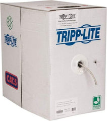 Tripp-Lite - Cat5e, 24 AWG, 350 MHz, Unshielded Network & Ethernet Cable - Gray, PVC, 1,000' OAL - Industrial Tool & Supply