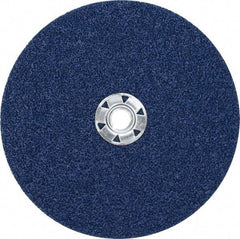 Norton - 7" Diam 24 Grit Fiber Disc - Very Coarse Grade, Zirconia Alumina, 13,000 Max RPM, Series F826 - Industrial Tool & Supply