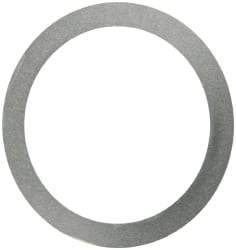 Made in USA - 0.1mm Thick, 40mm Inside x 50mm OD, Round Shim - Uncoated 302/304 Stainless Steel - Industrial Tool & Supply