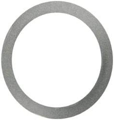 Made in USA - 0.1mm Thick, 40mm Inside x 50mm OD, Round Shim - Uncoated 302/304 Stainless Steel - Industrial Tool & Supply