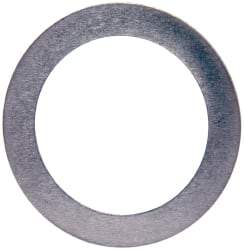 Made in USA - 0.2mm Thick, 16mm Inside x 22mm OD, Round Shim - 9/16" Screw, Uncoated 302/304 Stainless Steel - Industrial Tool & Supply