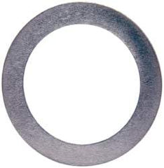 Made in USA - 0.2mm Thick, 16mm Inside x 22mm OD, Round Shim - 9/16" Screw, Uncoated 302/304 Stainless Steel - Industrial Tool & Supply