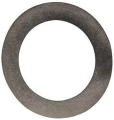 Made in USA - 0.3mm Thick, 12mm Inside x 18mm OD, Round Shim - 7/16" Screw, Uncoated 302/304 Stainless Steel - Industrial Tool & Supply