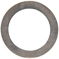 Made in USA - 0.3mm Thick, 16mm Inside x 22mm OD, Round Shim - 9/16" Screw, Uncoated 302/304 Stainless Steel - Industrial Tool & Supply