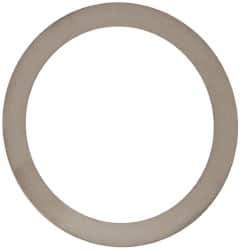 Made in USA - 0.3mm Thick, 40mm Inside x 50mm OD, Round Shim - Uncoated 302/304 Stainless Steel - Industrial Tool & Supply