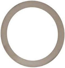 Made in USA - 0.3mm Thick, 40mm Inside x 50mm OD, Round Shim - Uncoated 302/304 Stainless Steel - Industrial Tool & Supply