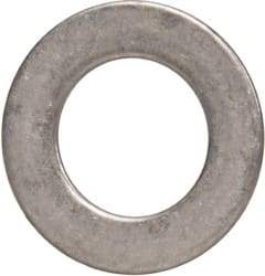 Made in USA - 0.51mm Thick, 8mm Inside x 14mm OD, Round Shim - 1/4" Screw, Uncoated 302/304 Stainless Steel - Industrial Tool & Supply