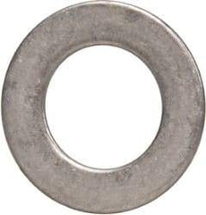 Made in USA - 0.51mm Thick, 8mm Inside x 14mm OD, Round Shim - 1/4" Screw, Uncoated 302/304 Stainless Steel - Industrial Tool & Supply