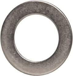 Made in USA - 0.51mm Thick, 10mm Inside x 16mm OD, Round Shim - 5/16" Screw, Uncoated 302/304 Stainless Steel - Industrial Tool & Supply