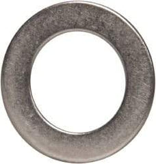 Made in USA - 0.51mm Thick, 10mm Inside x 16mm OD, Round Shim - 5/16" Screw, Uncoated 302/304 Stainless Steel - Industrial Tool & Supply