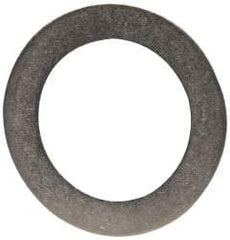 Made in USA - 0.51mm Thick, 12mm Inside x 18mm OD, Round Shim - 7/16" Screw, Uncoated 302/304 Stainless Steel - Industrial Tool & Supply