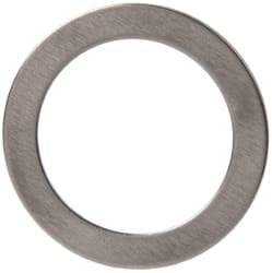 Made in USA - 0.51mm Thick, 16mm Inside x 22mm OD, Round Shim - 9/16" Screw, Uncoated 302/304 Stainless Steel - Industrial Tool & Supply