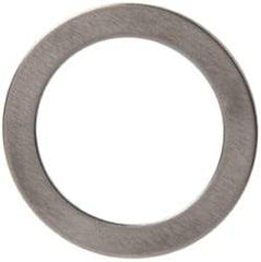 Made in USA - 0.51mm Thick, 16mm Inside x 22mm OD, Round Shim - 9/16" Screw, Uncoated 302/304 Stainless Steel - Industrial Tool & Supply