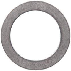Made in USA - 0.51mm Thick, 20mm Inside x 28mm OD, Round Shim - 3/4" Screw, Uncoated 302/304 Stainless Steel - Industrial Tool & Supply