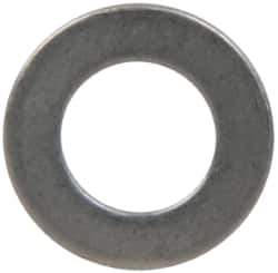Made in USA - 1mm Thick, 8mm Inside x 14mm OD, Round Shim - 1/4" Screw, Uncoated 302/304 Stainless Steel - Industrial Tool & Supply