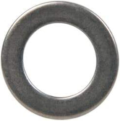 Made in USA - 1mm Thick, 10mm Inside x 16mm OD, Round Shim - 5/16" Screw, Uncoated 302/304 Stainless Steel - Industrial Tool & Supply