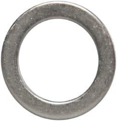 Made in USA - 1mm Thick, 14mm Inside x 20mm OD, Round Shim - 1/2" Screw, Uncoated 302/304 Stainless Steel - Industrial Tool & Supply