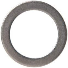 Made in USA - 1mm Thick, 20mm Inside x 28mm OD, Round Shim - 3/4" Screw, Uncoated 302/304 Stainless Steel - Industrial Tool & Supply