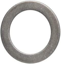 Made in USA - 1mm Thick, 25mm Inside x 36mm OD, Round Shim - 7/8" Screw, Uncoated 302/304 Stainless Steel - Industrial Tool & Supply