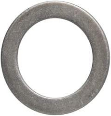 Made in USA - 1mm Thick, 25mm Inside x 36mm OD, Round Shim - 7/8" Screw, Uncoated 302/304 Stainless Steel - Industrial Tool & Supply