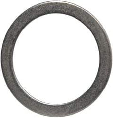 Made in USA - 0.039" Thick, 35mm Inside x 45.01mm OD, Round Shim - Uncoated 302/304 Stainless Steel - Industrial Tool & Supply