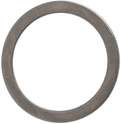 Made in USA - 0.039" Thick, 40mm Inside x 50mm OD, Round Shim - Uncoated 302/304 Stainless Steel - Industrial Tool & Supply