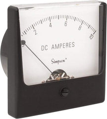 Simpson Electric - Analog, DC Ammeter, Panel Meter - 60 Hz, 0.005 Ohms at 60 Hz - Industrial Tool & Supply