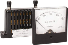 Simpson Electric - Analog, AC Voltmeter, Panel Meter - 60 Hz, 83333 Ohms at 60 Hz, 500 VAC - Industrial Tool & Supply