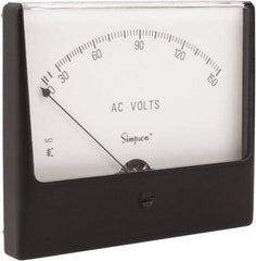 Simpson Electric - Analog, AC Voltmeter, Panel Meter - 60 Hz, 25000 Ohms at 60 Hz, 150 VAC - Industrial Tool & Supply