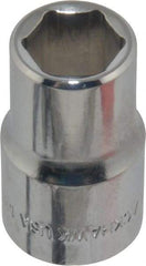 Blackhawk by Proto - 1/2" Drive, Standard Hand Socket - 6 Points, 1-1/2" OAL, Chrome Finish - Industrial Tool & Supply